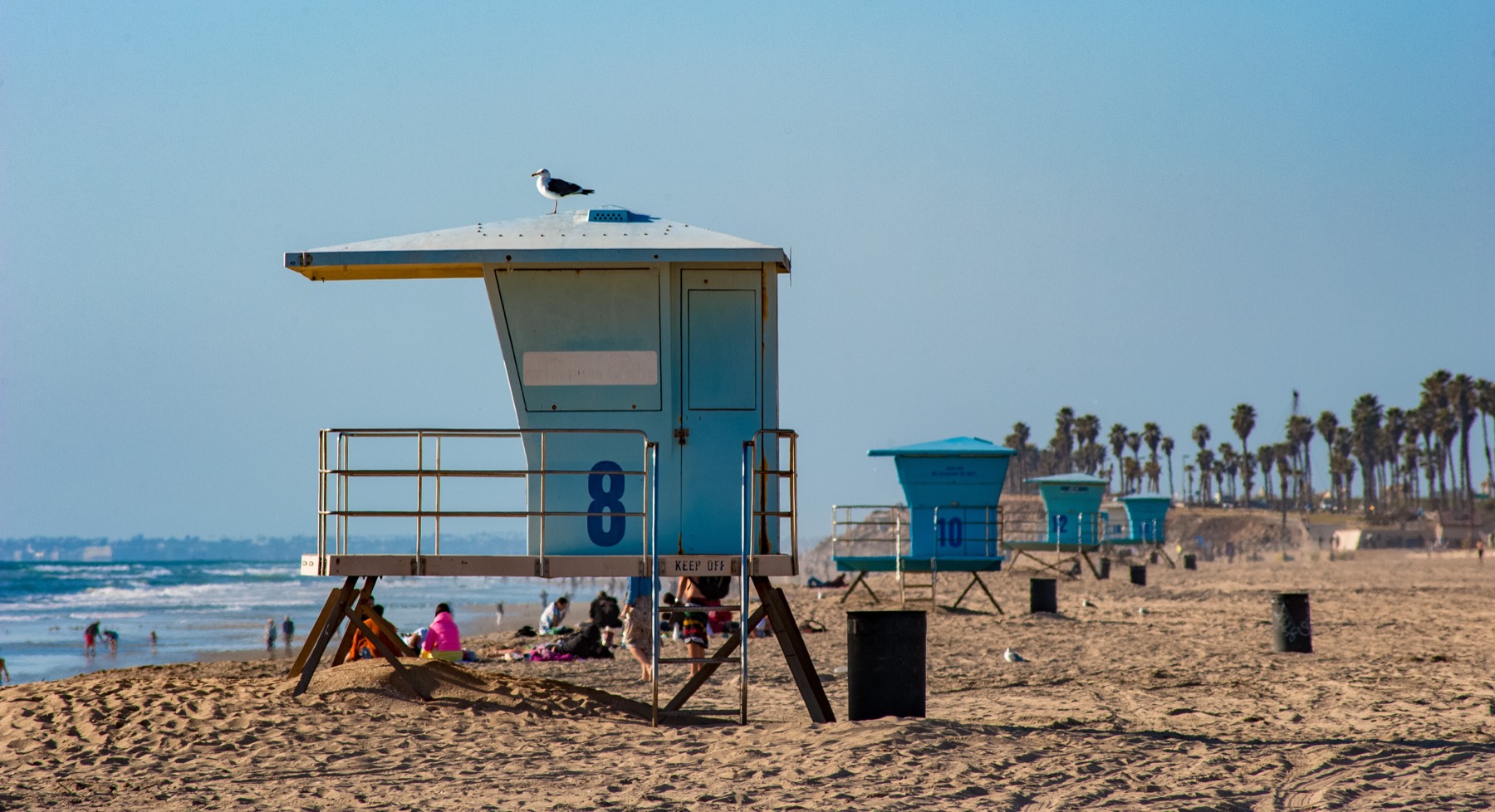 Lifeguard tower on the beach